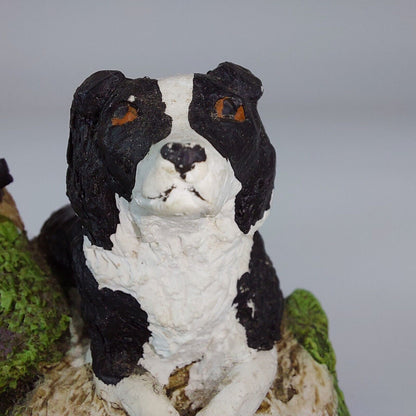 The Forbidden Corner Figurine, Linnet & Moss, Dog & Stone Arch, Hand-Painted