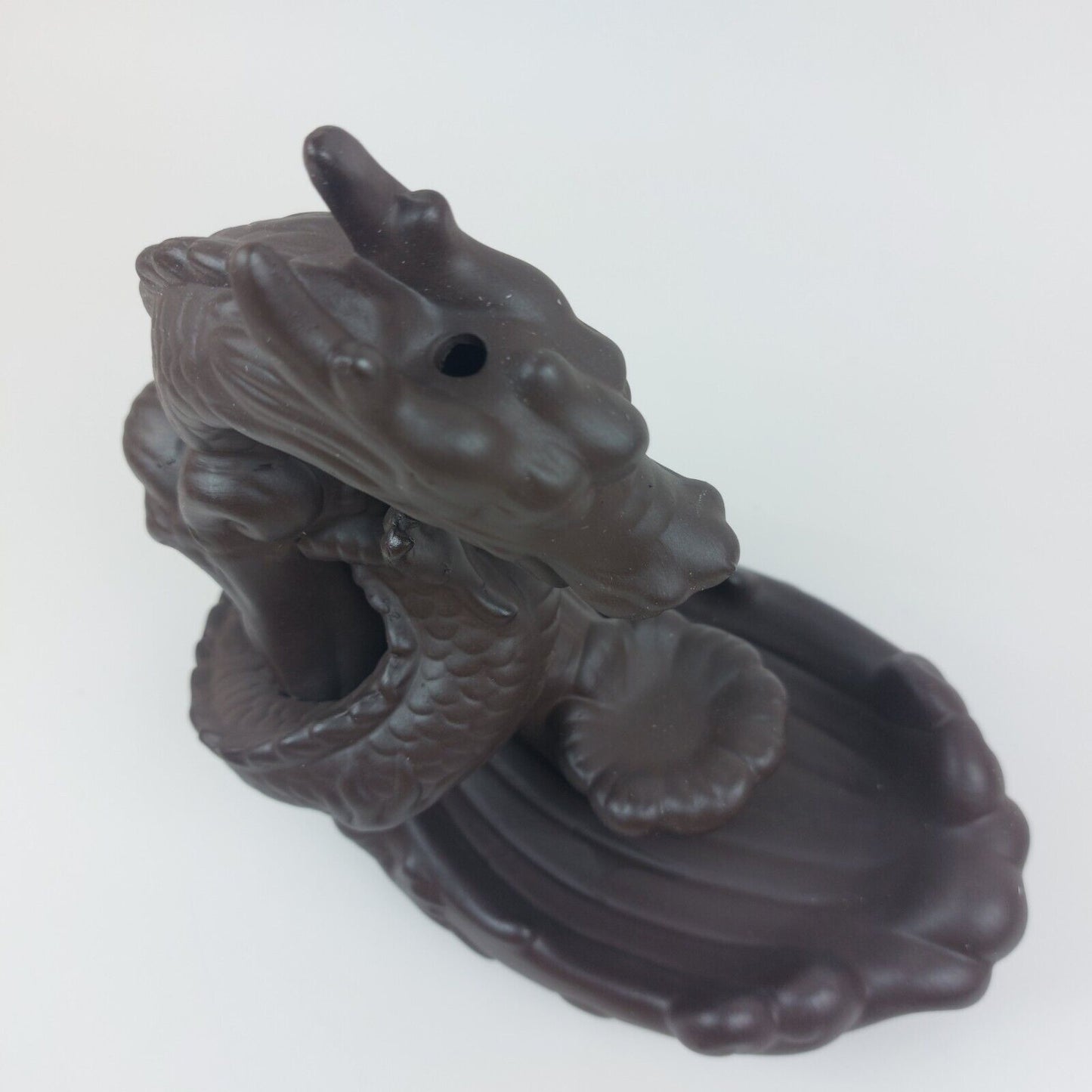 Dragon Backflow Incense Burner Ceramic with 18 Free Cones - Handcrafted Home Déc