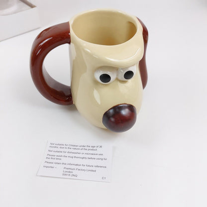 Rare Wallace & Gromit Heat Changing 3D Mug - 2005 PG Tips Collectible