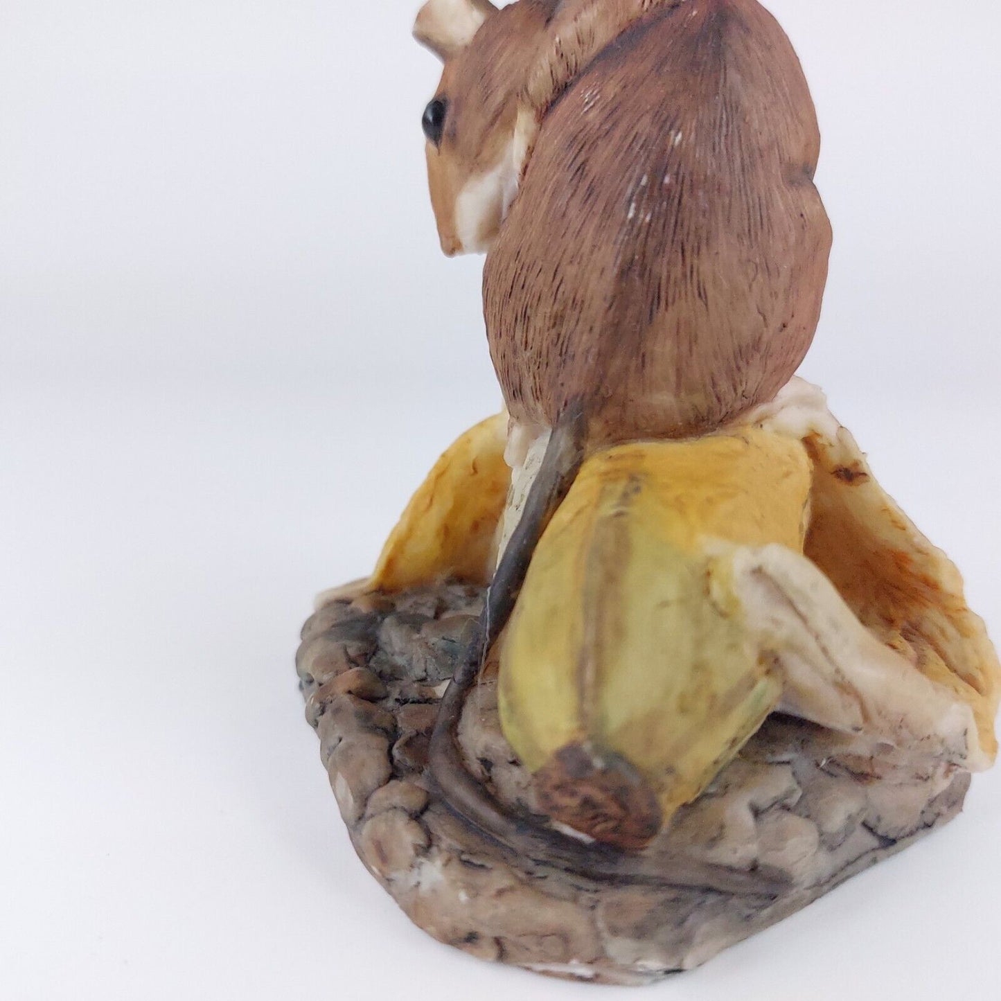 Vintage 1979 Border Fine Arts Mouse on Banana Figurine, Signed A. Wall, Scotland