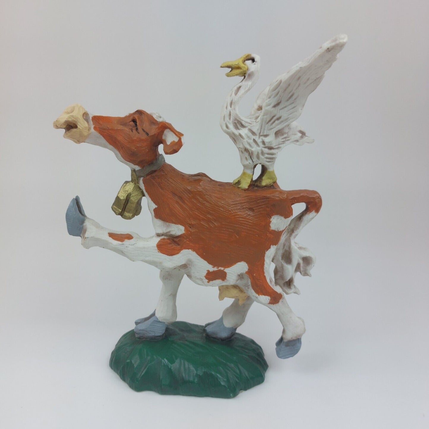 David Frykman Collectible Figurine - The Old Farmer with Cow and Goose