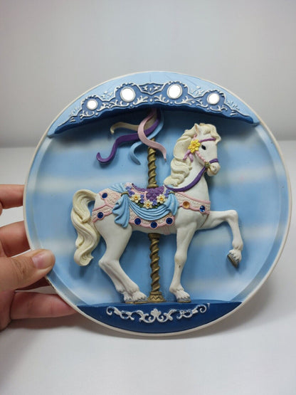 Bradex 1992 Musical Carousel Horse Plate "Sweet Standish"