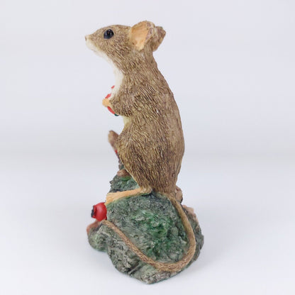 Vintage Crown Staffordshire Fine Art -Mouse Figurine , Collectible, Hand Painted