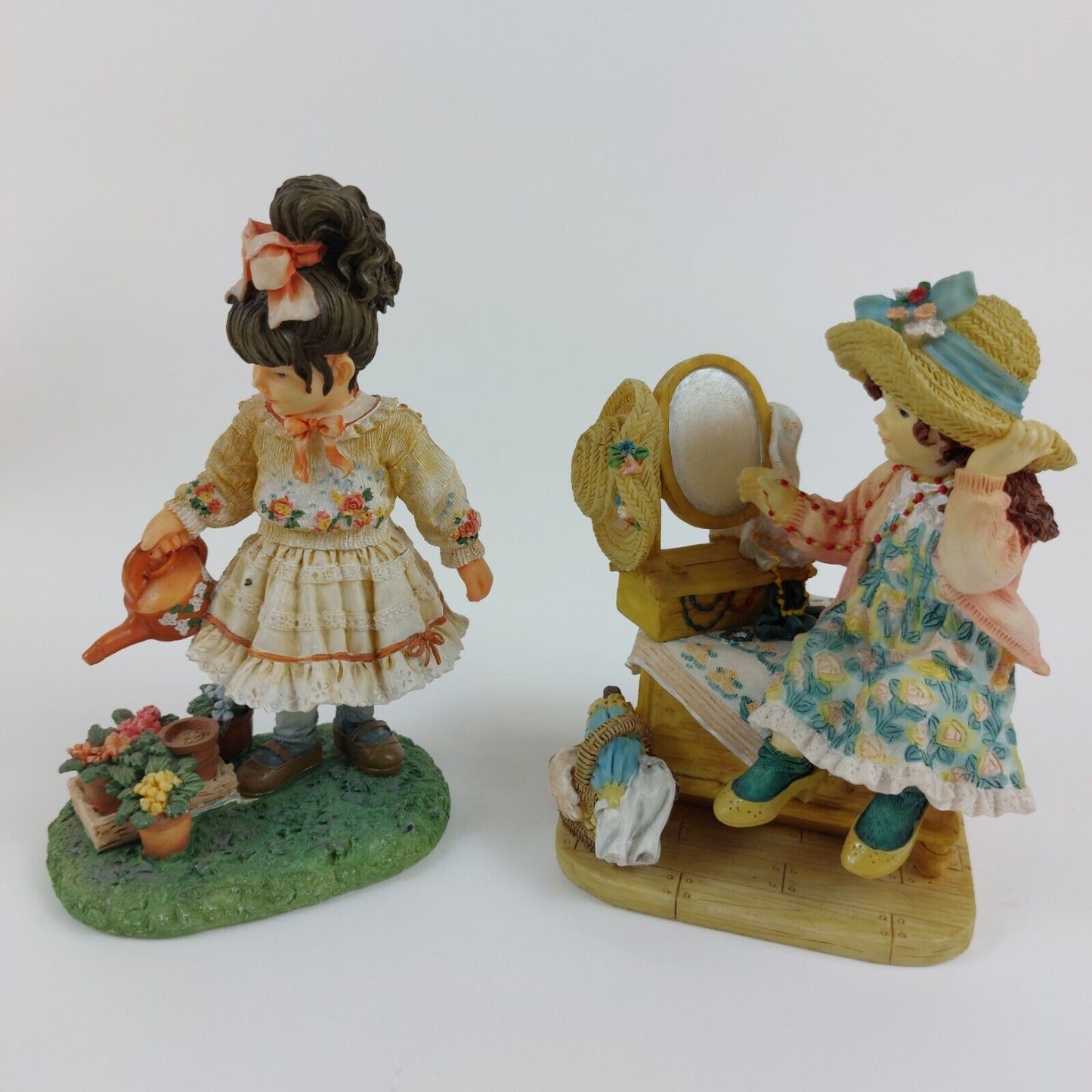 Christine Haworth Collectible Figurines - Little Miss Greenfingers & Monday's Child by Leonardo Collection