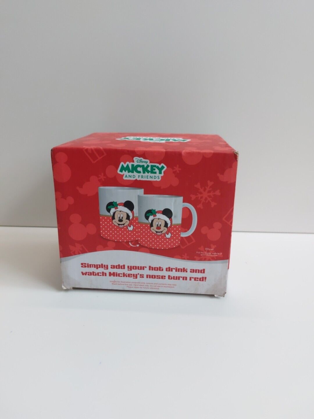 Disney Mickey and Friends Heat Changing Christmas Mug in Original Box