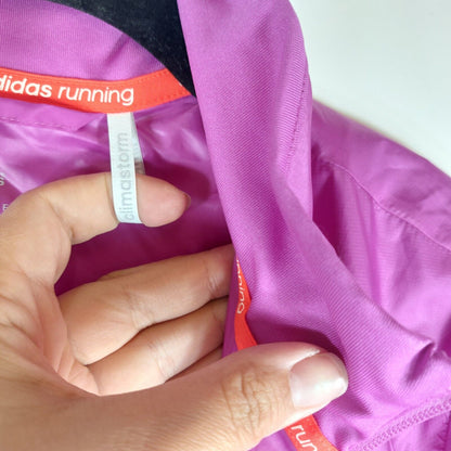 Adidas Women's Activewear Windbreaker Jacket - Pink/Purple, Size S 14-15Y Girls