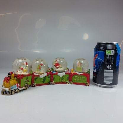 Holiday Snow Globe Train Set with Christmas Motifs