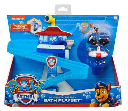 Paw Patrol Water Rescue Bath Playset - Includes Chase Vehicle - New & Sealed