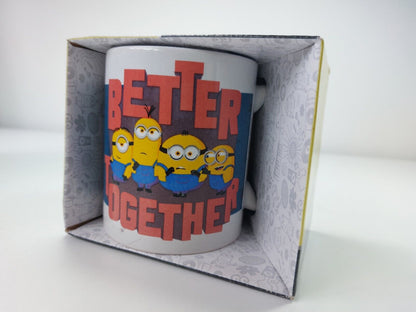 Minions The Rise of Gru Everyday Mug 11oz/315ml - "Better Together" Design - New