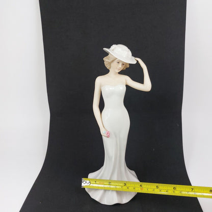 SBL Regal House Collection Porcelain Figurine - Paula in White Dress