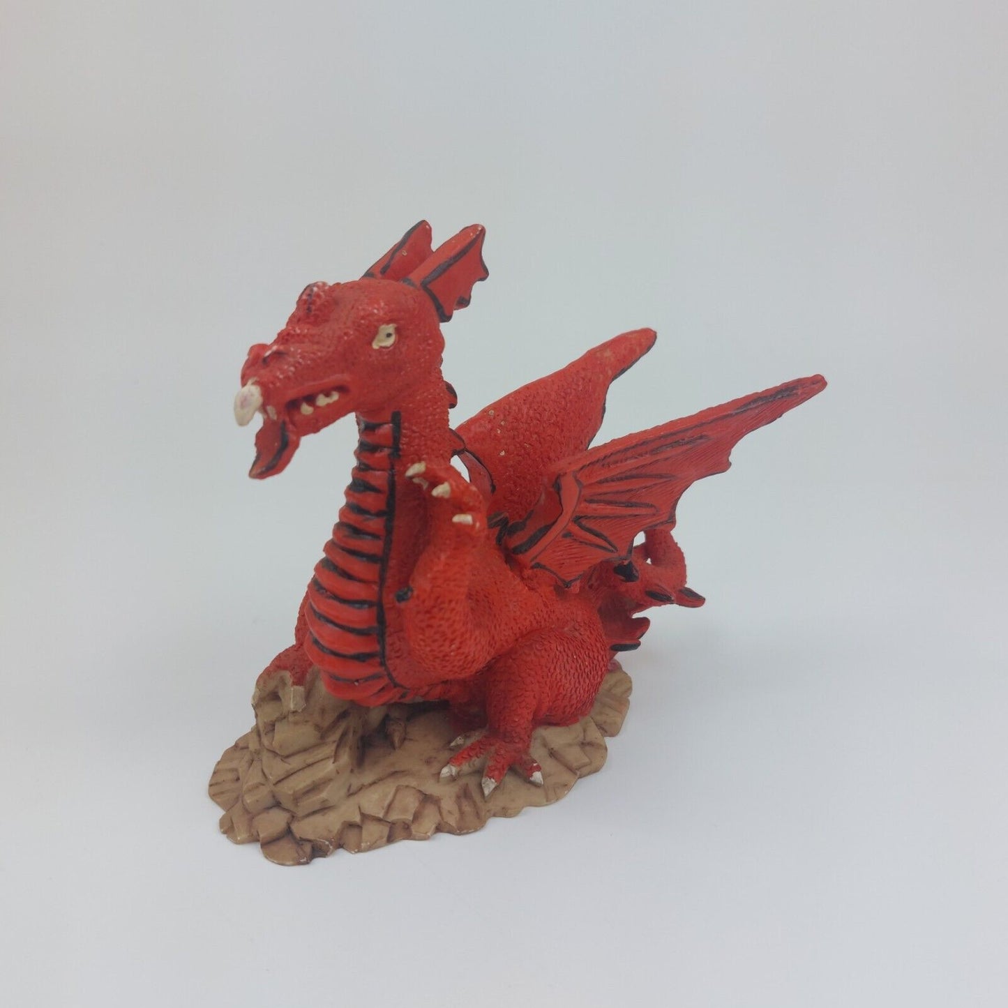 Fly Dragon Digurine Red Resin, See The Pictures