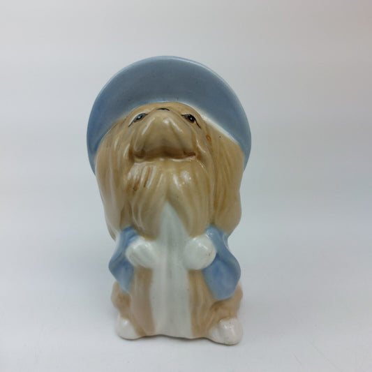 Szeiler Hand-Painted Gnome Figurine, 1950s-1960s, Blue Hat - Made in England