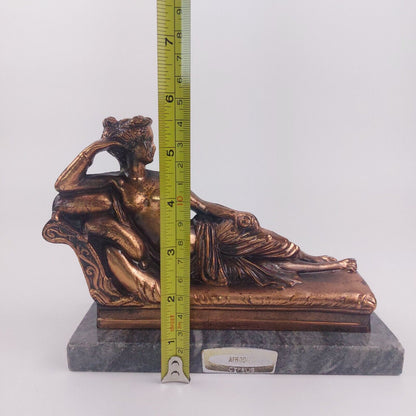 Aphrodite Cyprus Bronze Sculpture on Marble Base - Classic Figurine Statue