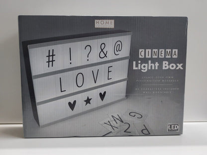 Cinema Light Box LED with 85 Characters - Open Box, Unused