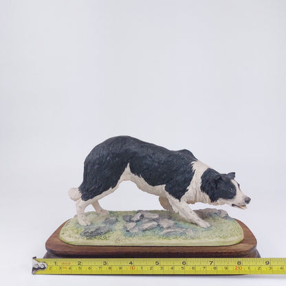 Border Fine Arts 'by F. Waugh' - Rare 1987 Collectible Dog Figurine, Scotland