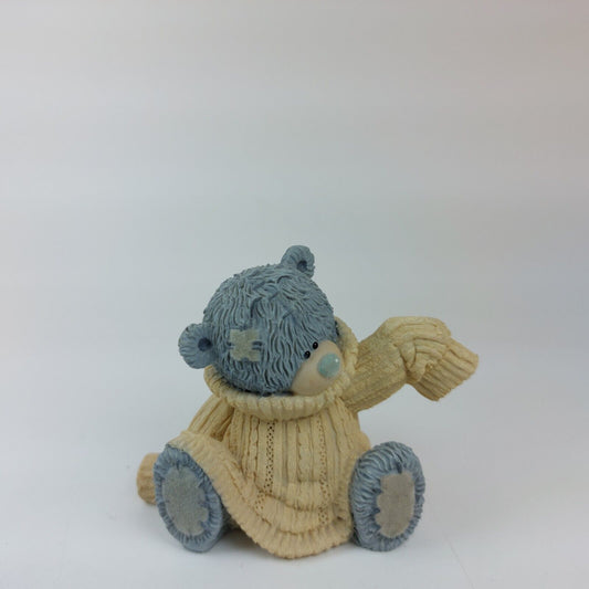 "Me to You" Grey Tatty Teddy in Knit Sweater - Handmade and Painted -2003