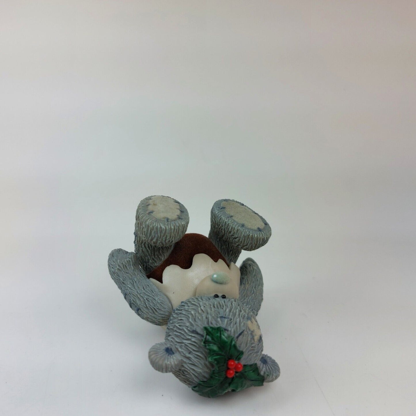 "Me to You" Grey Tatty Teddy with Christmas Pudding - Handmade and Painted