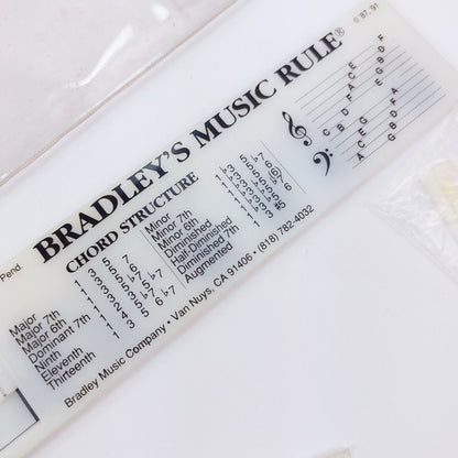 Bradley's Music Rule Slide Chart – Good Condition