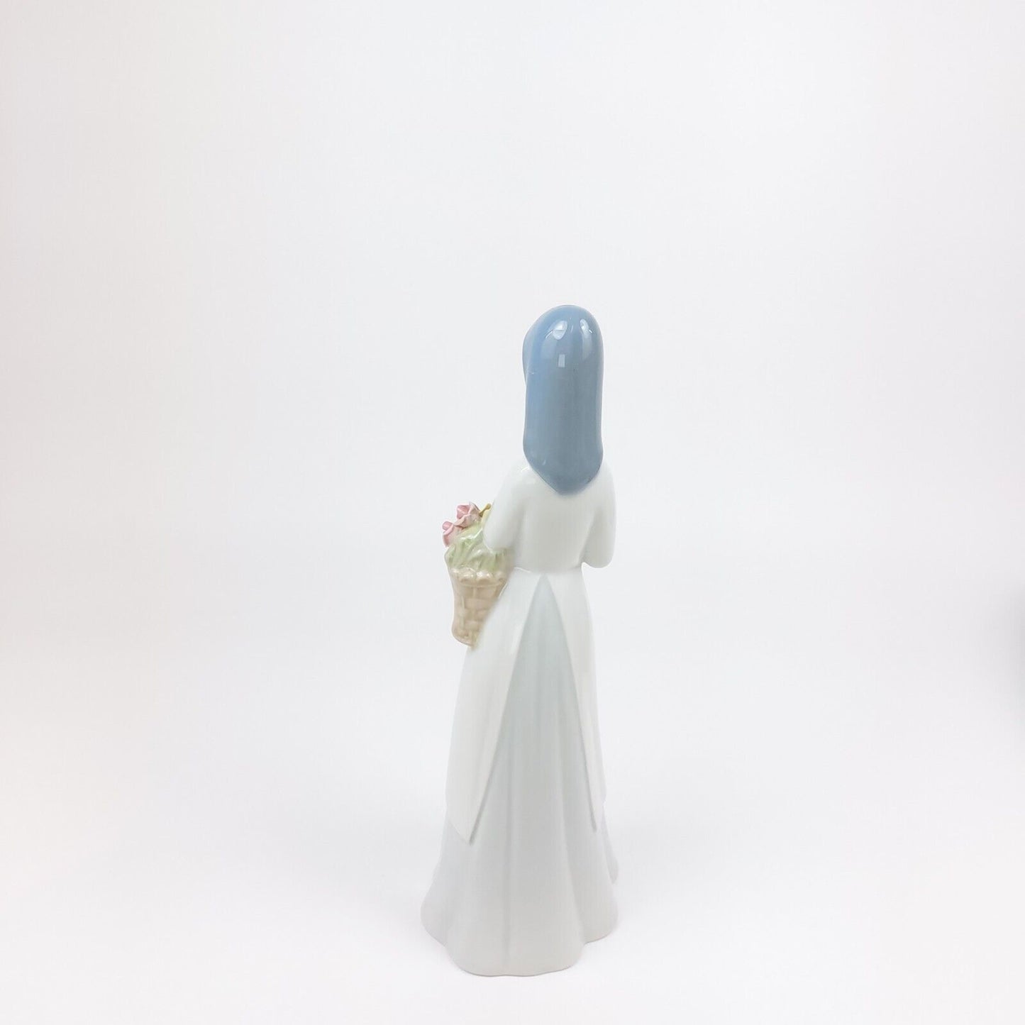 Cuart De Poblet Porcelain Lady with Roses Figurine, Valencia