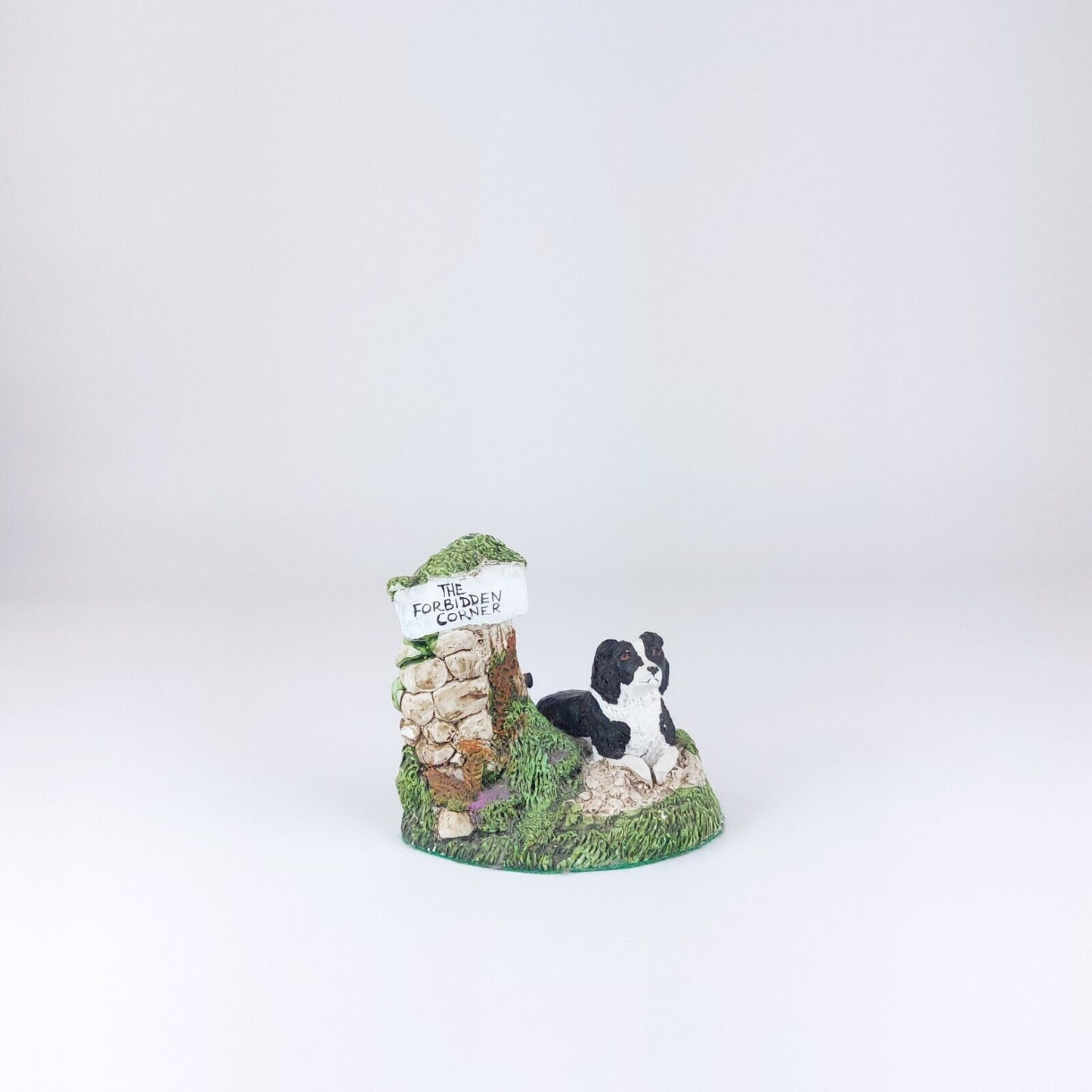 The Forbidden Corner Figurine, Linnet & Moss, Dog & Stone Arch, Hand-Painted