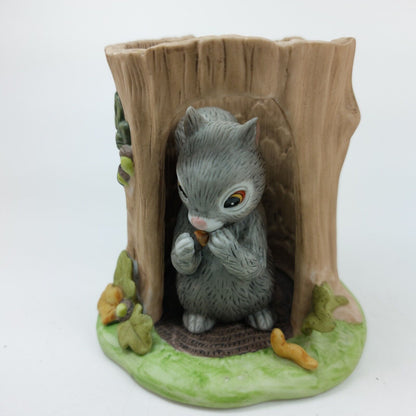 Franklin Porcelain Woodland Surprises Squirrel Figurine - 1984