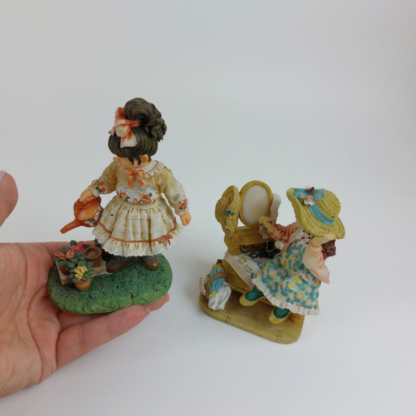 Christine Haworth Collectible Figurines - Little Miss Greenfingers & Monday's Child by Leonardo Collection