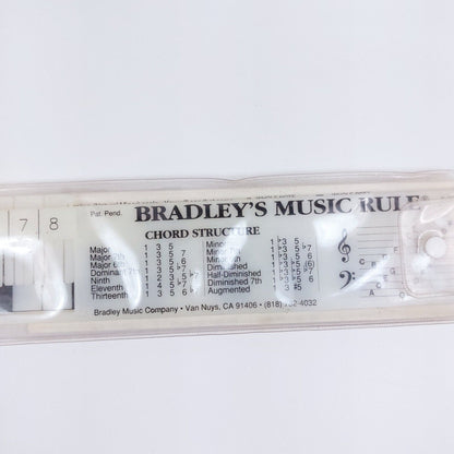 Bradley's Music Rule Slide Chart – Good Condition