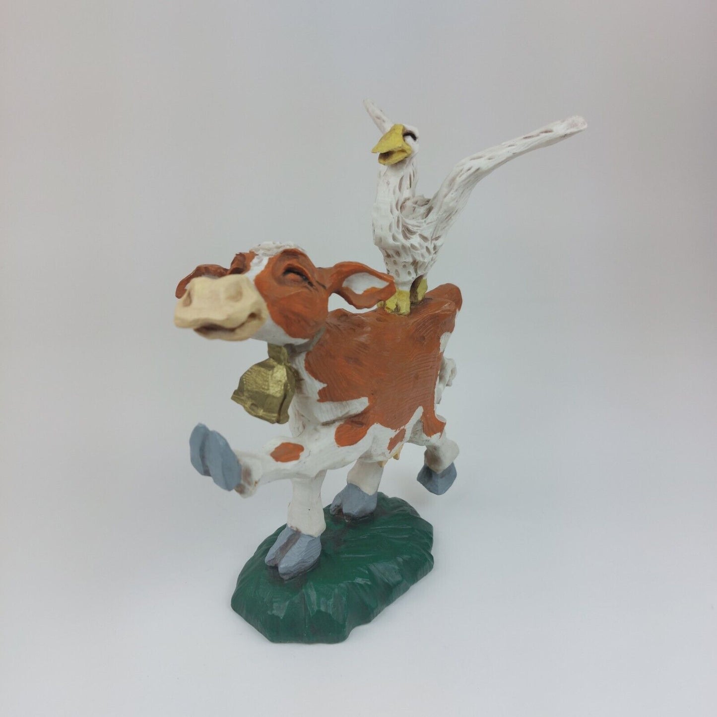 David Frykman Collectible Figurine - The Old Farmer with Cow and Goose