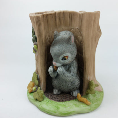 Franklin Porcelain Woodland Surprises Squirrel Figurine - 1984