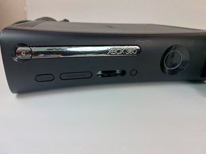 Black XBOX 360 120GB HDD Console With 2 Controllers & 14 Games