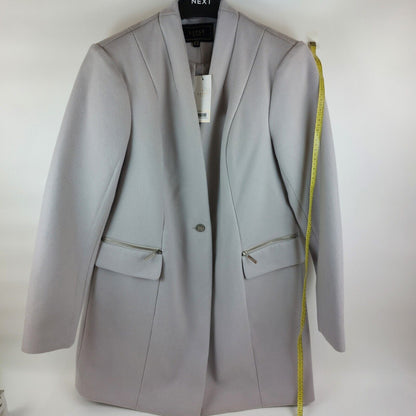 Size 14/42 Lipsy London Light Grey Coat New With Tag