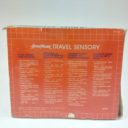 1980s Grand Master Travel Sensory Electronic Chess Computer - Vintage Chess