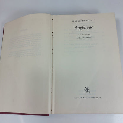 Angélique by Sergeanne Golon - 1965 - Hardcover - Heinemann Publishing