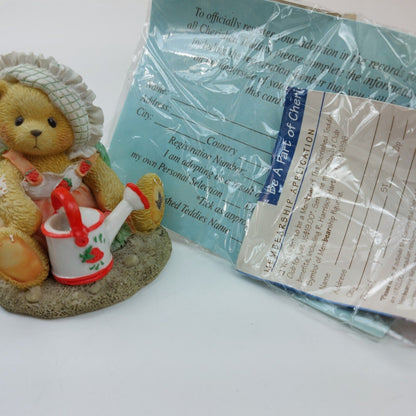 Cherished Teddies Ella 'Love Grows In My Heart' Collectible Figurine - 1995