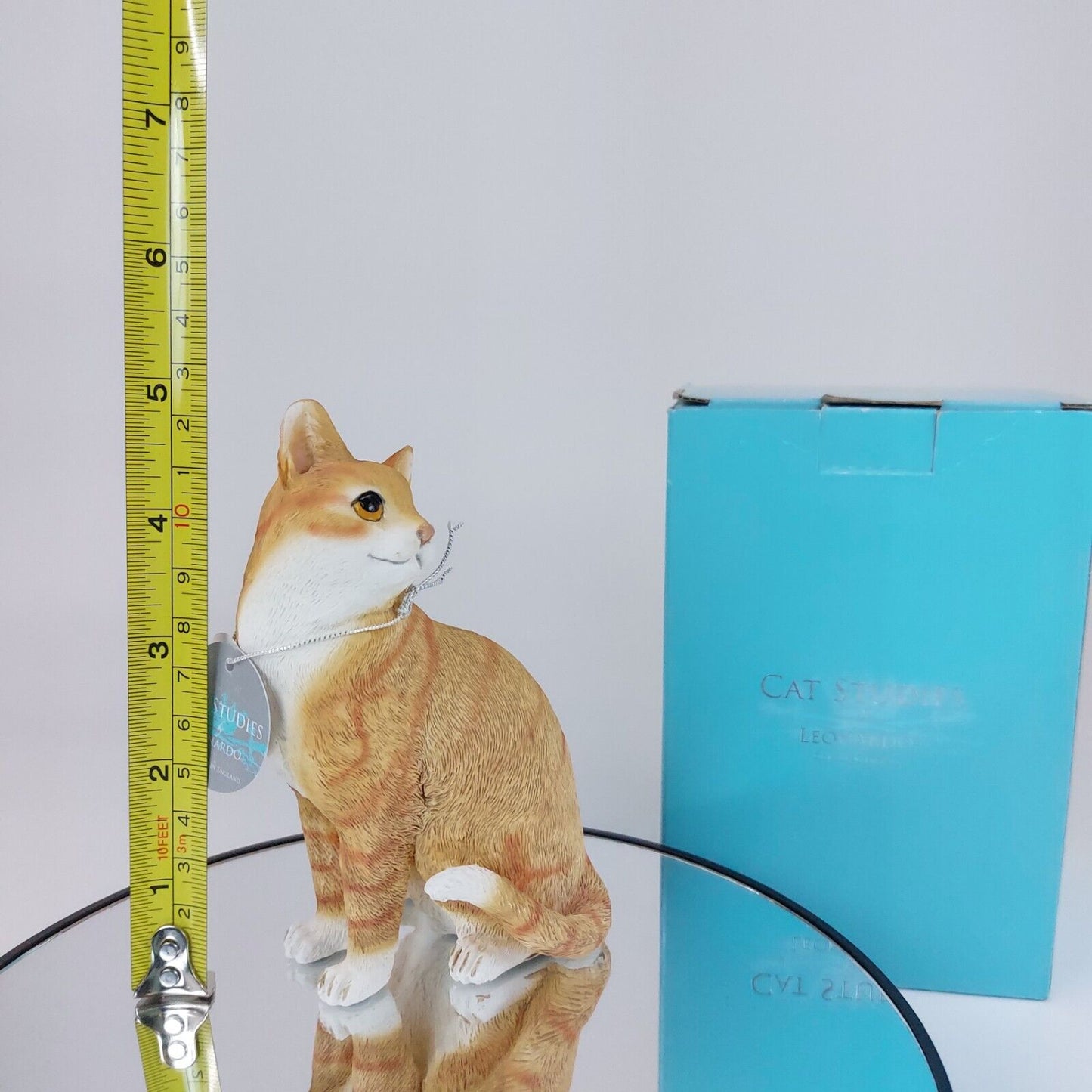 Leonardo Collection "Cat Studies" Ginger & White Tabby Cat Resin Ornament