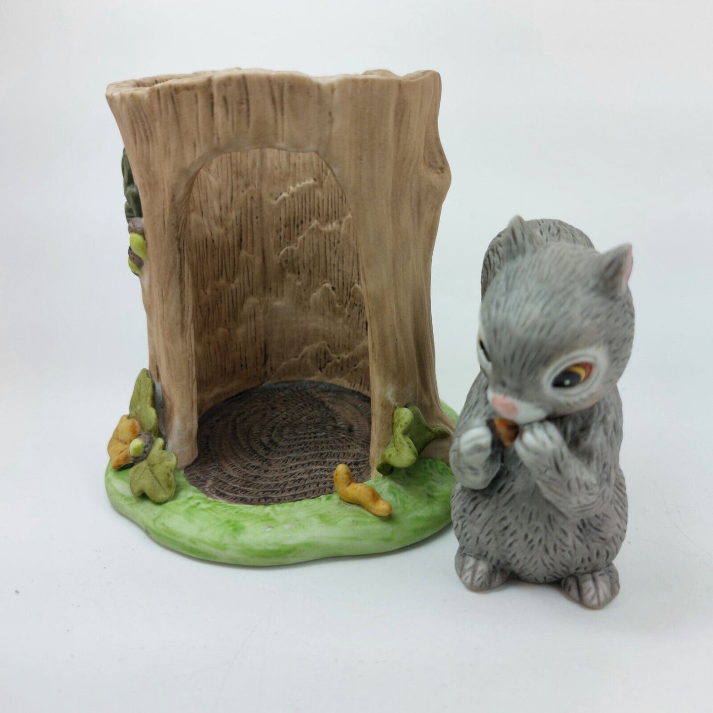 Franklin Porcelain Woodland Surprises Squirrel Figurine - 1984