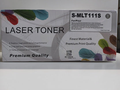 2 x Laser Toner Cartridge S-MLT111S Compatible with Samsung Printers, Black