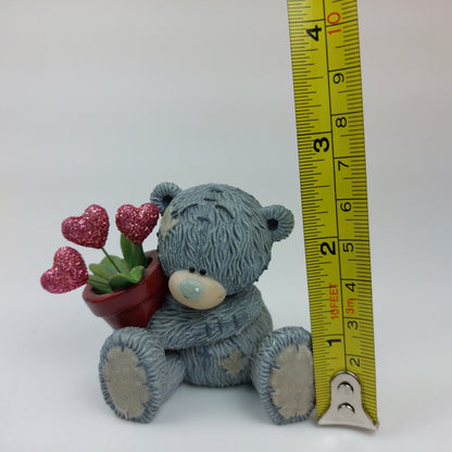 Hearts and Flowers Teddy Bear Figurine, "From Me to You"