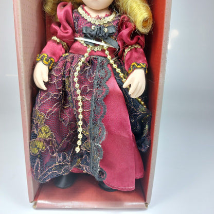 2 Dolls Full Body Porcelain Doll, Original Box, Articles Handmade Victorian Doll