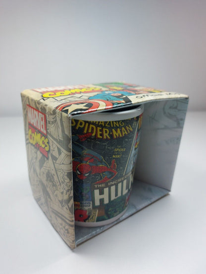 Marvel Comics Official Mug Featuring Spider-Man, Iron Man, Hulk, and Thor -Gift