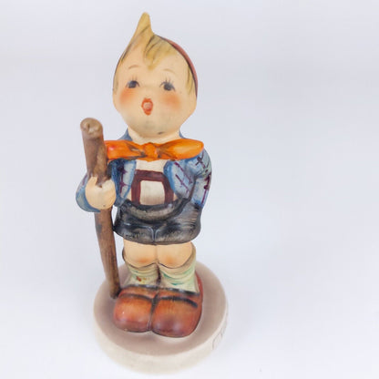 Goebel Hummel "Little Hiker" Porcelain Figurine, W. Germany TMK-5 Mark