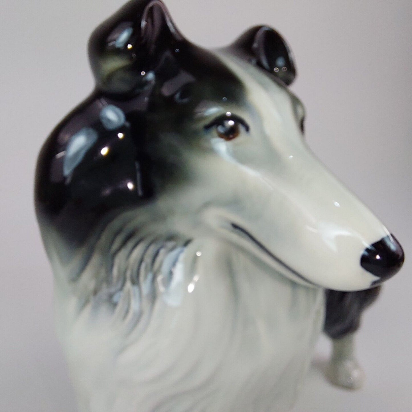 Vintage Nelson Staffordshire Ceramic Collie Figurine - 1960s Collie