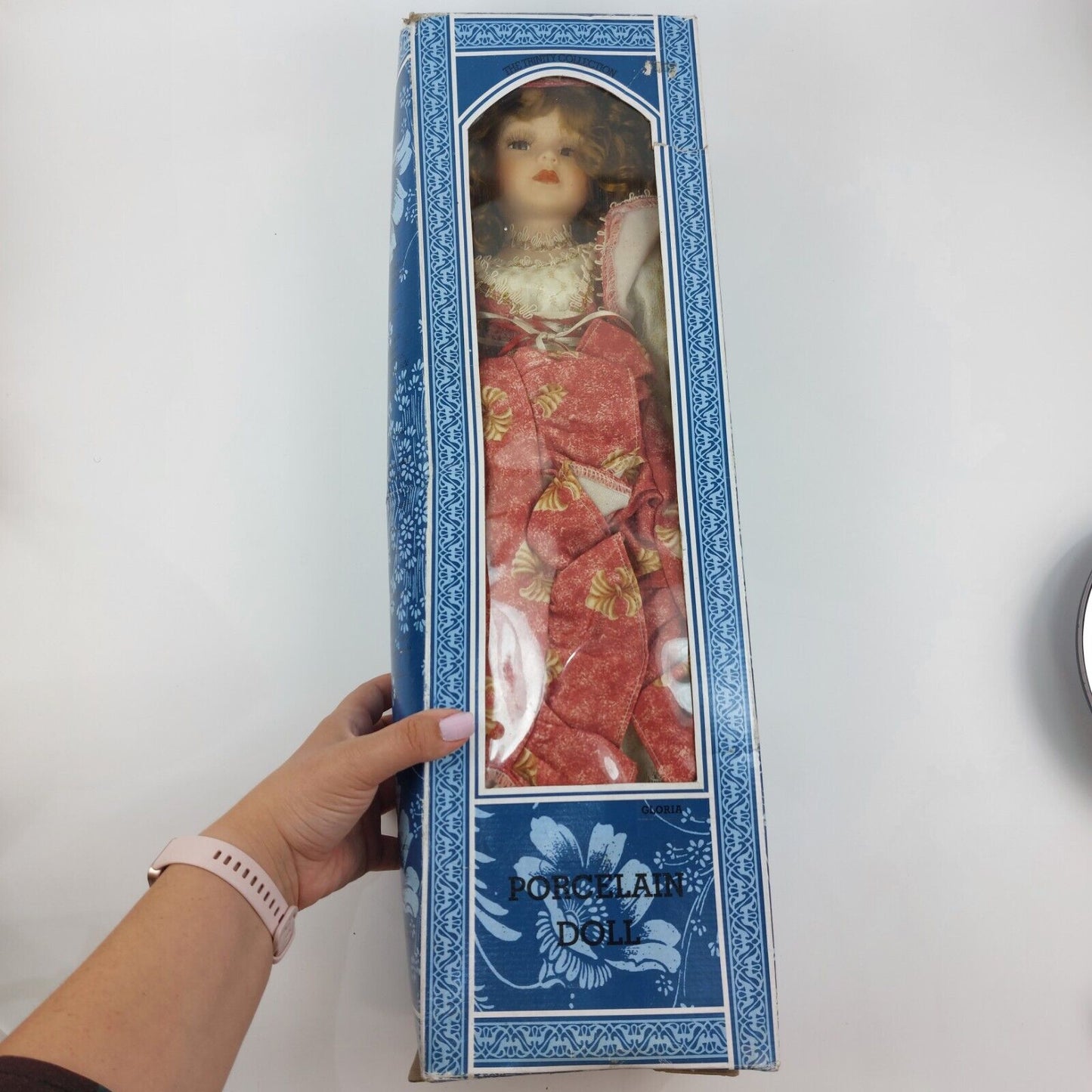 Handcrafted & Handpainted Porcelain Doll Gloria Big Size In Original Box