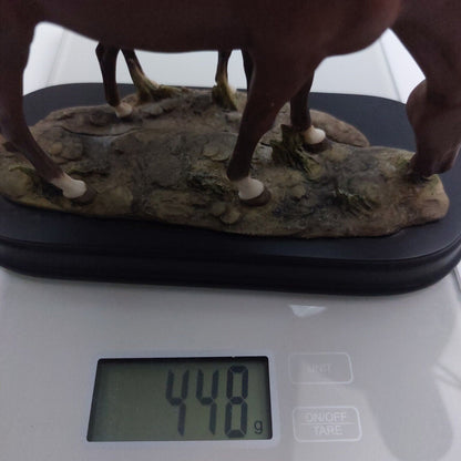 Academy Mare and Foal Horse Figurine - Realistic Detailed Sculpture 5 " #17/8283