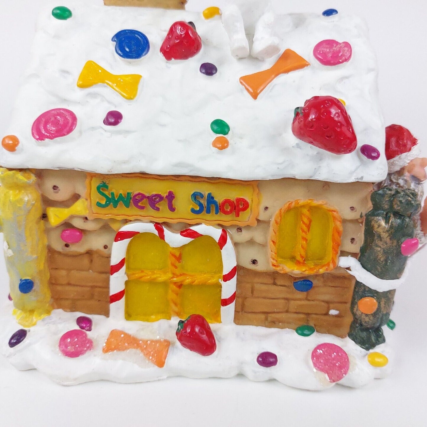 Sweet Shop Christmas Candy House - Decorative Box & Lid - Good Condition