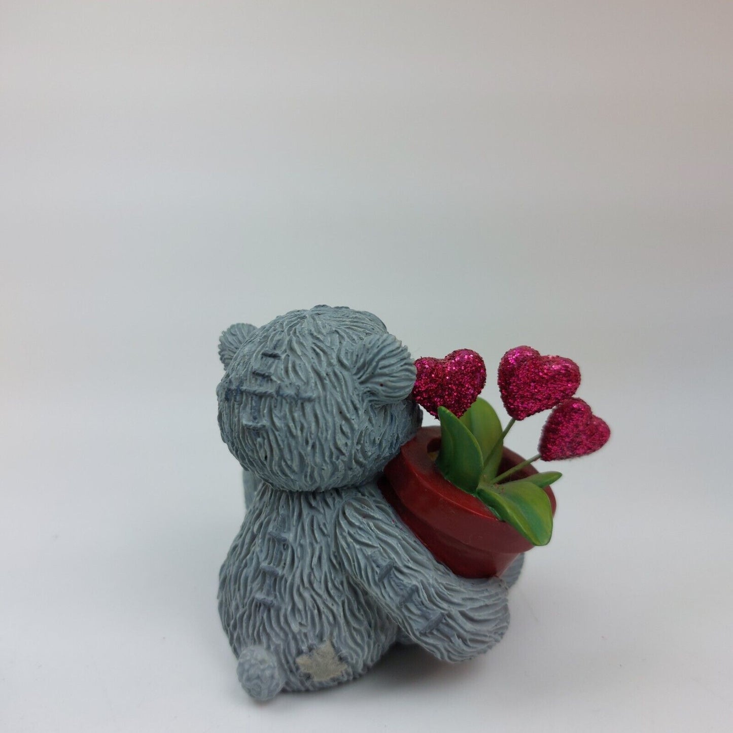 Hearts and Flowers Teddy Bear Figurine, "From Me to You"