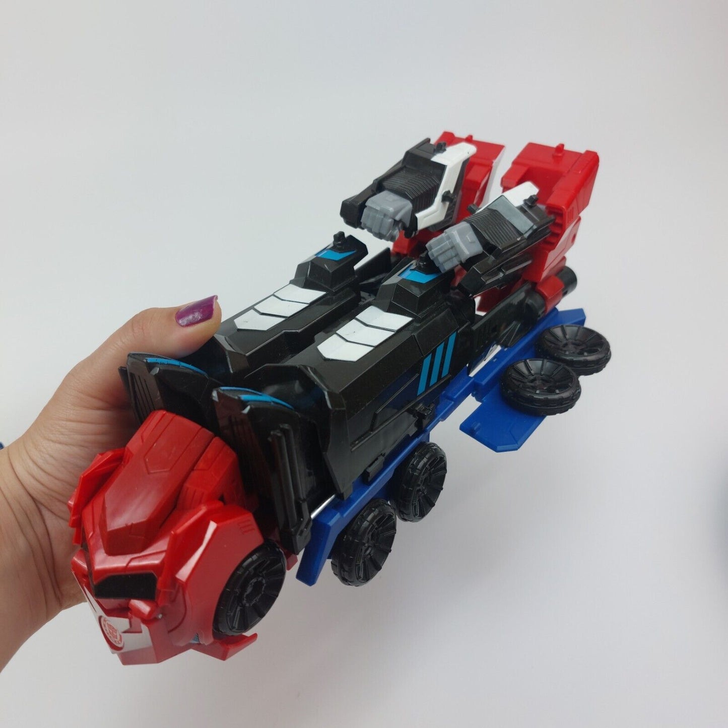 2 × Transformers Mega Optimus Prime Robots In Disguise 3 Steps