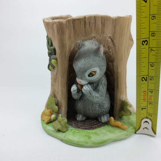 Franklin Porcelain Woodland Surprises Squirrel Figurine - 1984