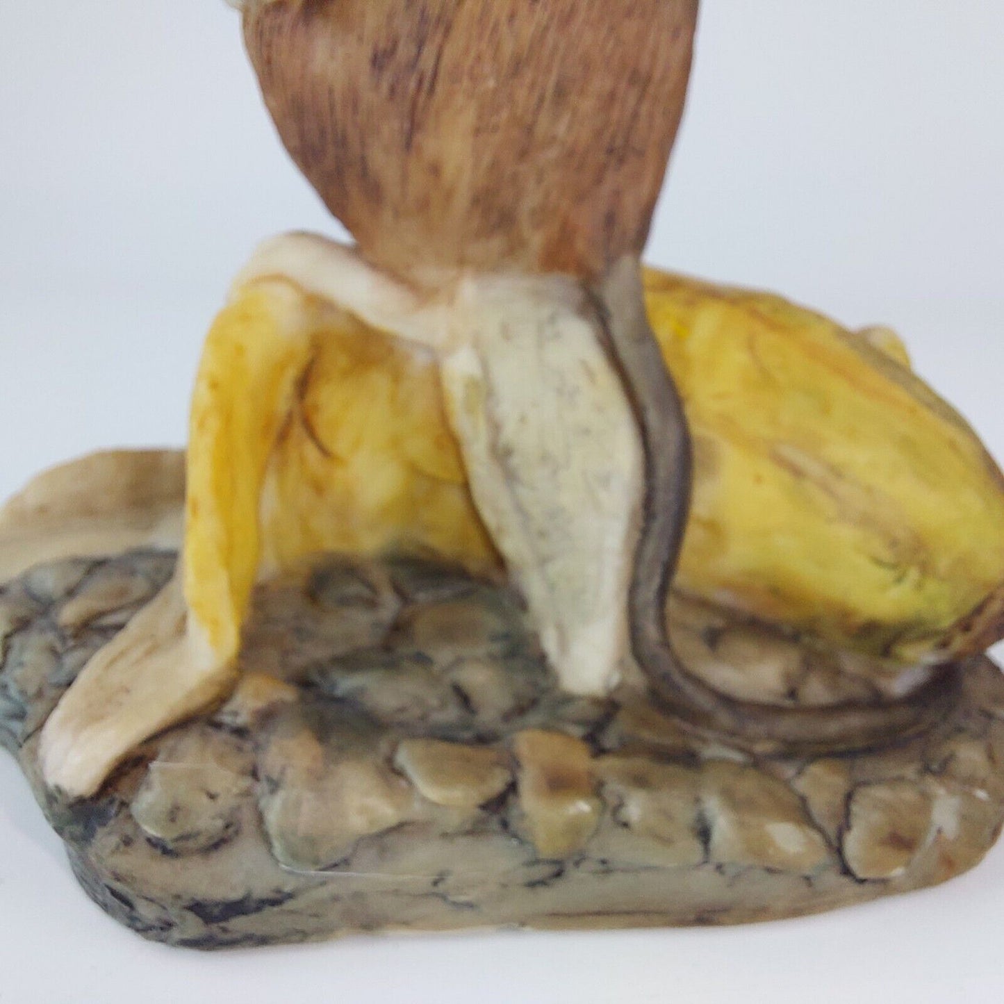 Vintage 1979 Border Fine Arts Mouse on Banana Figurine, Signed A. Wall, Scotland