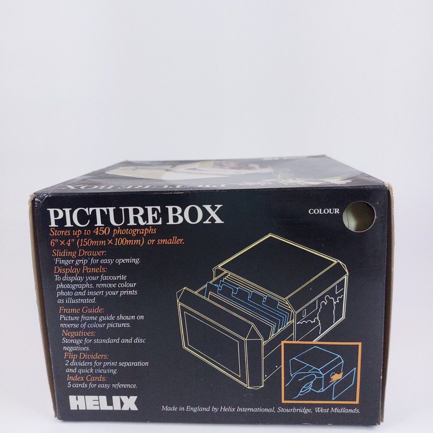 Helix Picture Box: Stourbridge-Made Vintage Photo Storage and Display Unit